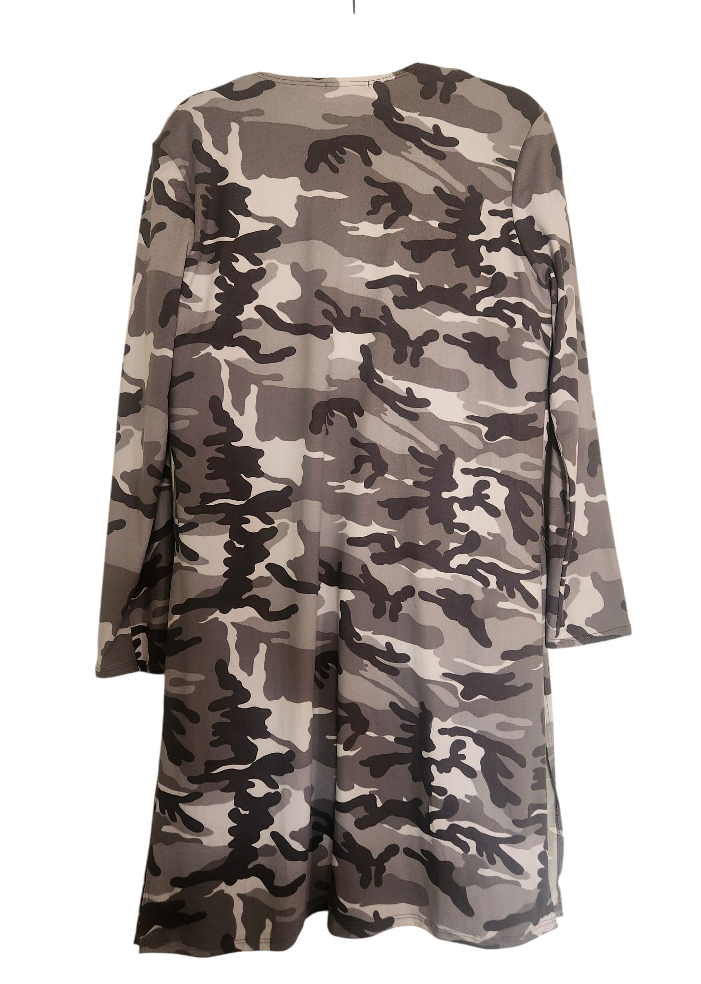 Camo Cardigan gray/white